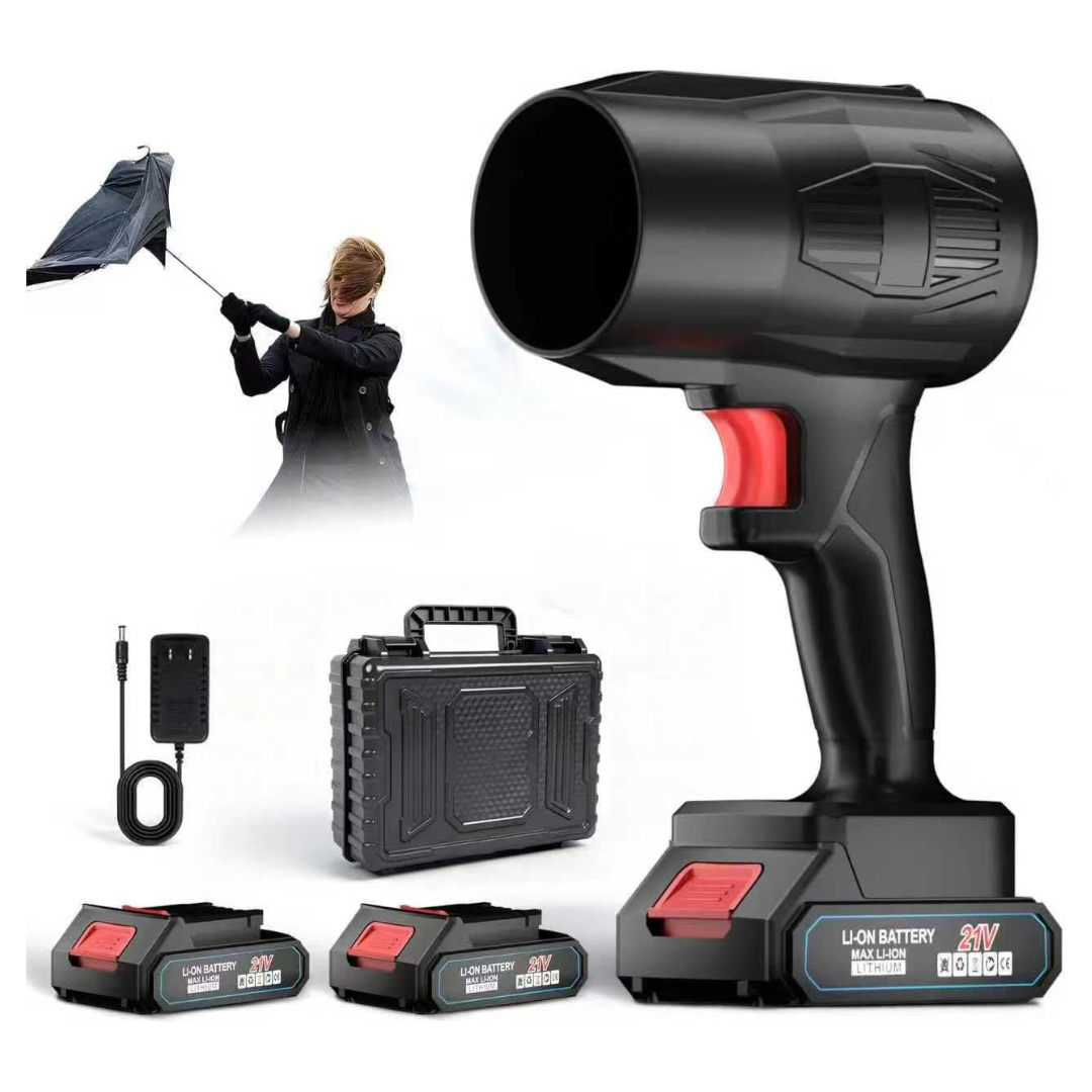 990000 RPM 21V Cordless Leaf Blower With 2x Batteries