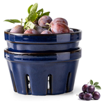 Set of 2 5.8 Inch Round Fruit Storage Container