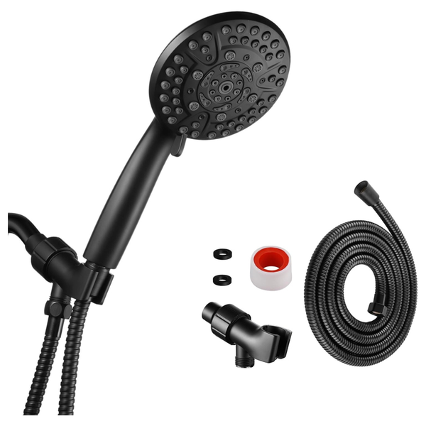 IOPSK 10-Spray High Pressure Shower Head W/ Handheld & 60'' Hose