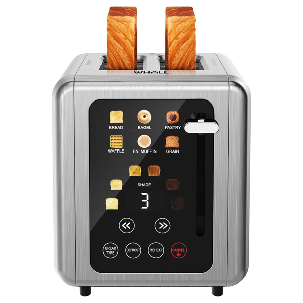 Touchscreen 2 Slice Stainless Steel Digital Timer Toaster