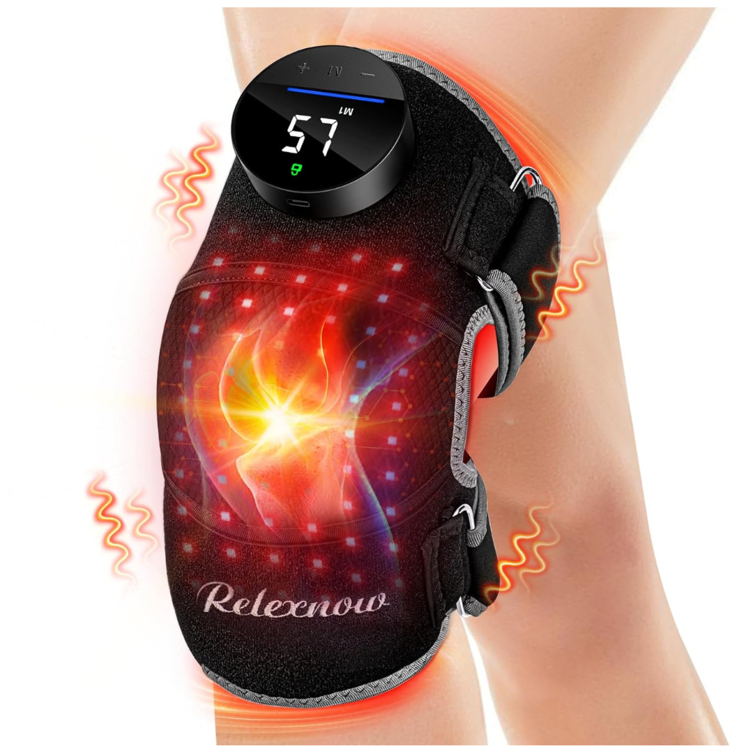 Knee Pain Relief Red Light Therapy Device With Vibration Massage