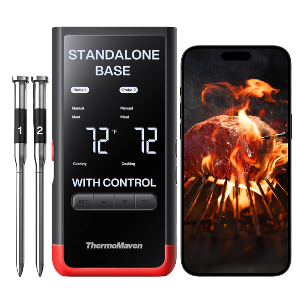 Wireless Digital Food Thermometer With Smart Display Base