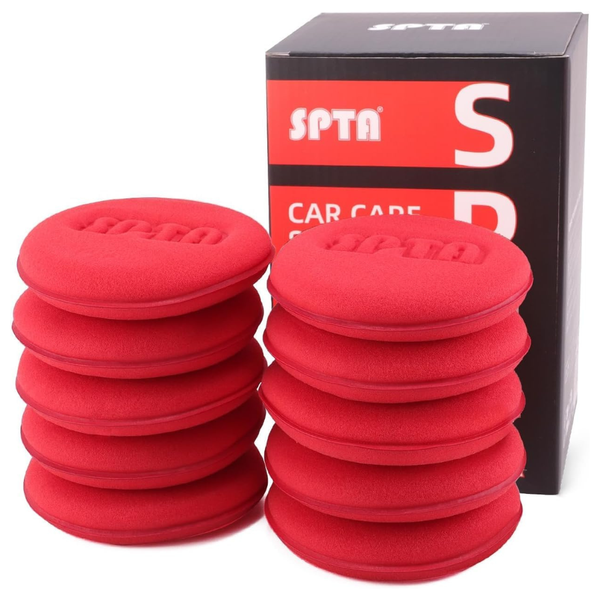 10-Pack 4" Foam Soft Car Detailing Wax Applicator Pads