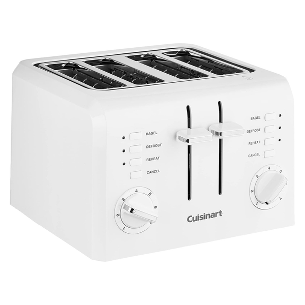 Cuisinart CPT-142P1 Compact Plastic 4-Slice Toaster (White)