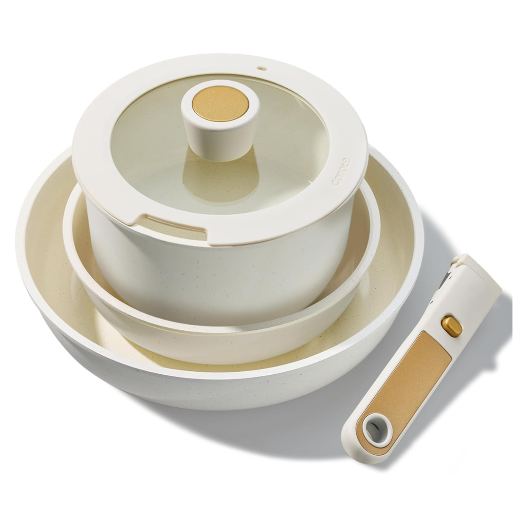 6-Piece Carote Nonstick Pots And Pans Cookware Set
