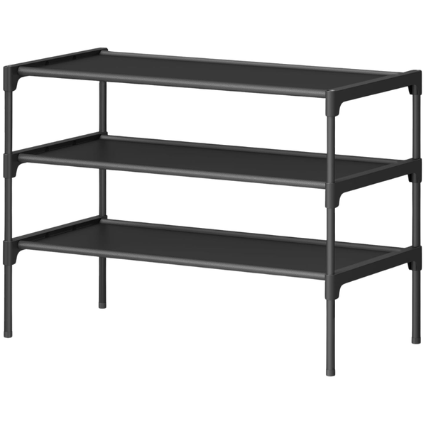 3-Tier Space-Saving Shoe Storage Organizer W/ Metal Frame
