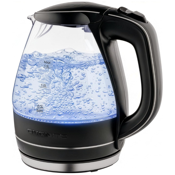 Ovente Illuminated 1.5 Liter Electric Kettle With Filter
