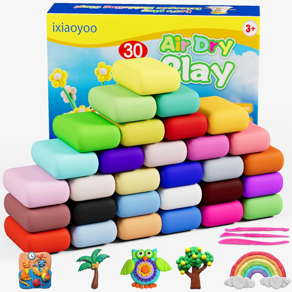 30 Colors Air Dry Modeling Clay