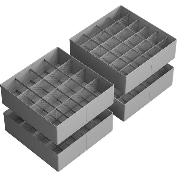 Set of 4 Songmics Foldable Drawer Organizers