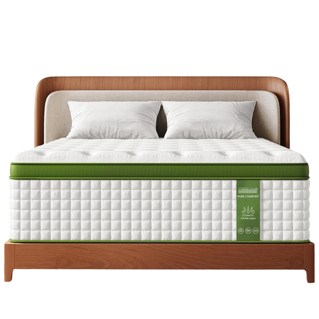 BedStory Firm Queen 14" Cooling Gel Hybrid Mattress