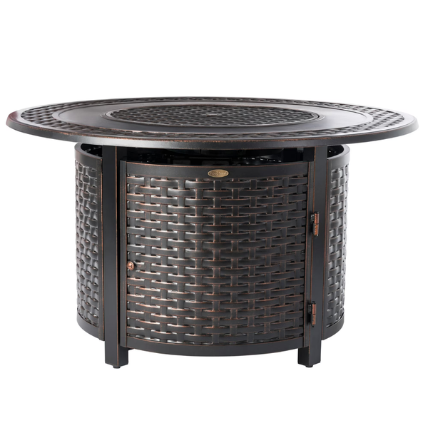 Fire Sense 44 in. x 24 in. Bellante Woven Propane Fire Pit