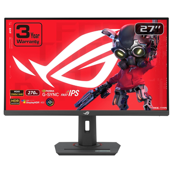 27" ASUS ROG Strix WQHD 270Hz 1ms IPS Freesync And G-SYNC Compatible Gaming Monitor