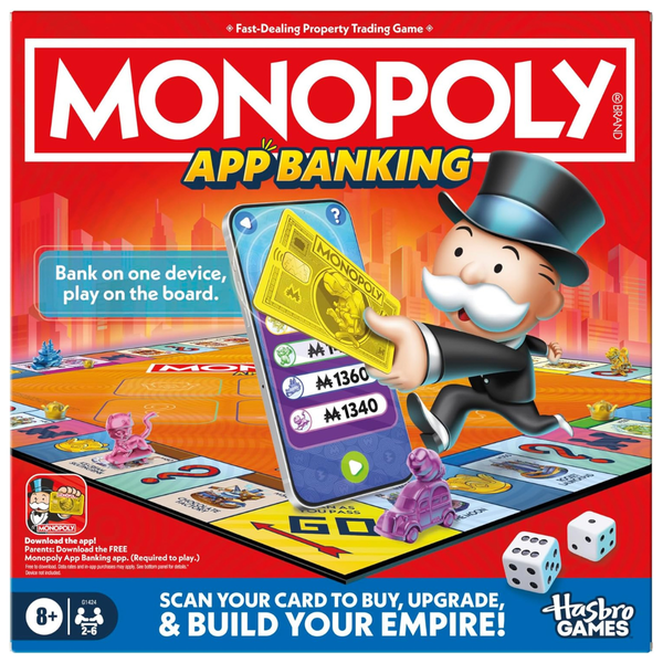 Hasbro Gaming Monopoly App Banking Family Board Game