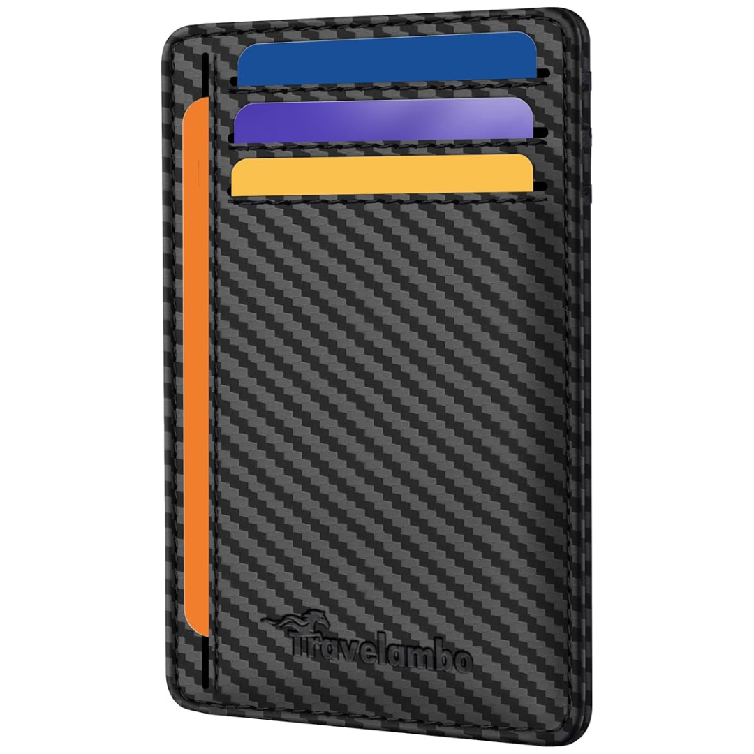 Travelambo Front Pocket Minimalist Leather Slim Wallet (Various)