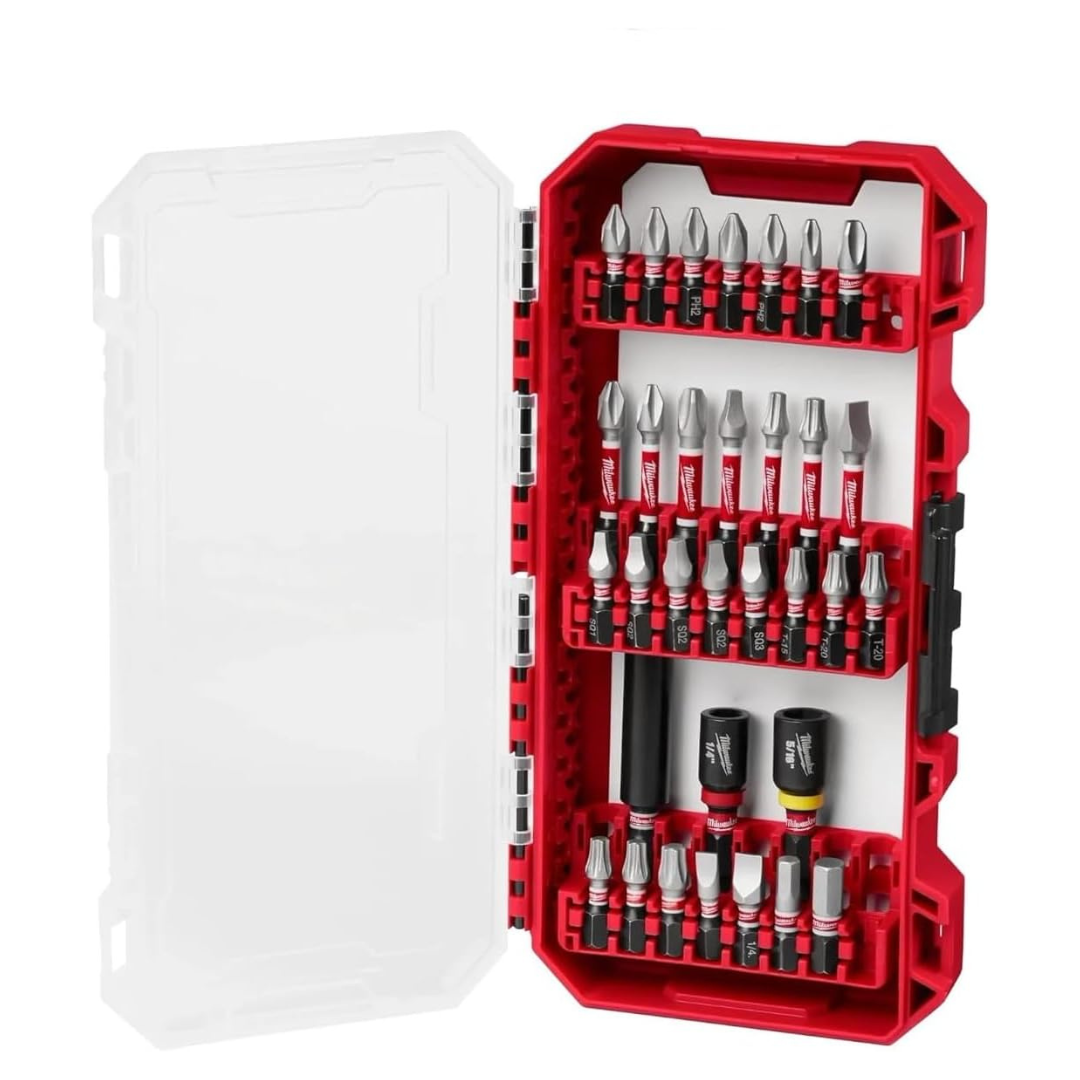 32-Piece Milwaukee Heavy Duty Impact Driver Bit Set