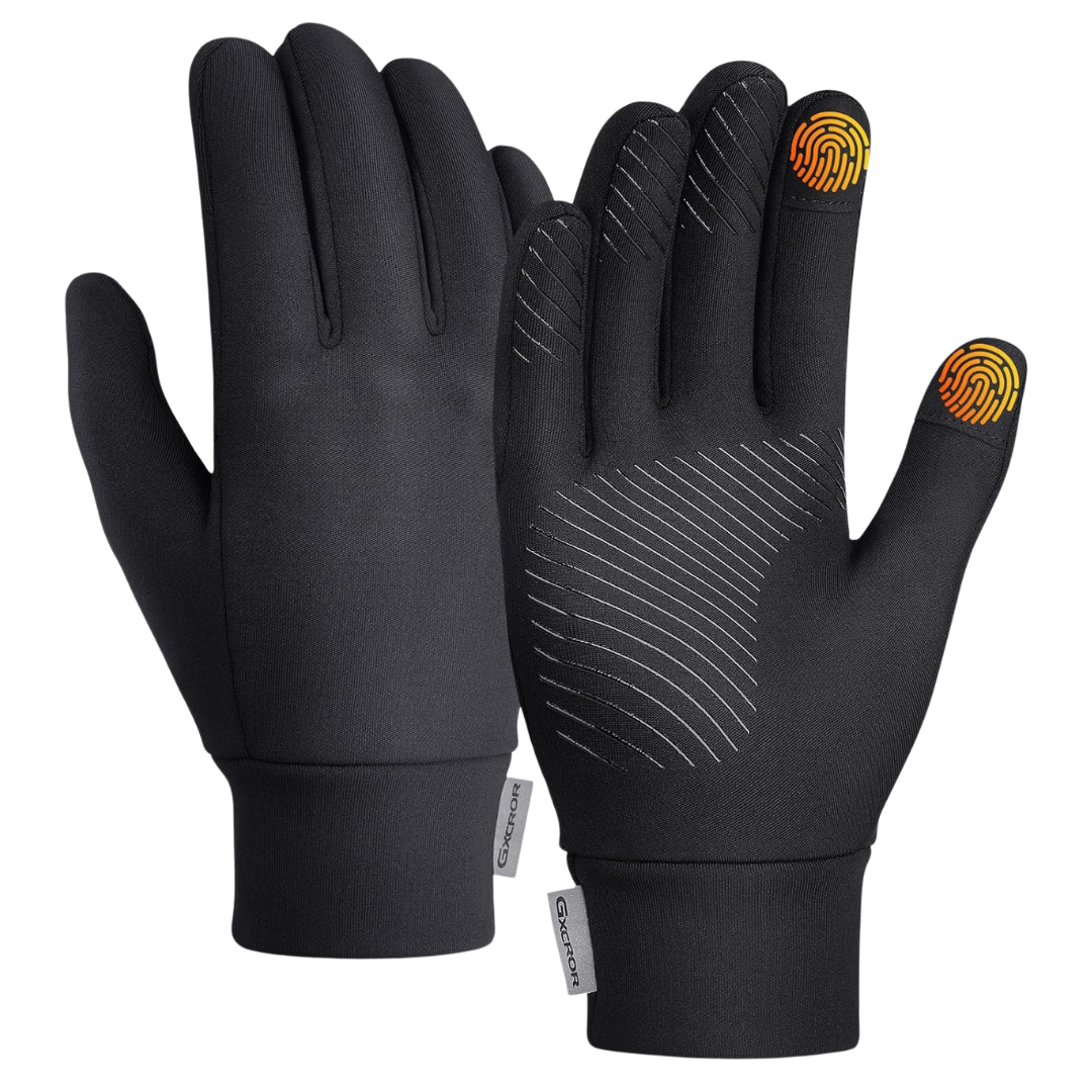 Unisex Thermal Thin Fleece Gloves W/ Touchscreen Fingers