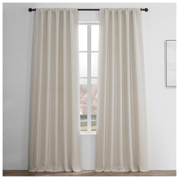 HPD Half Price Drapes 50W X 84L Faux Linen Curtains