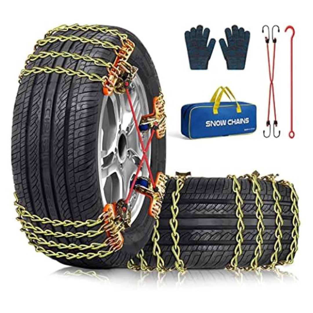 8-Pack Pltmiv Adjustable Thickening Tire Snow Chains