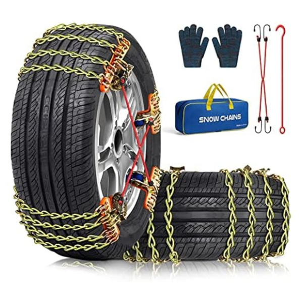 8-Pack Pltmiv Adjustable Thickening Tire Snow Chains