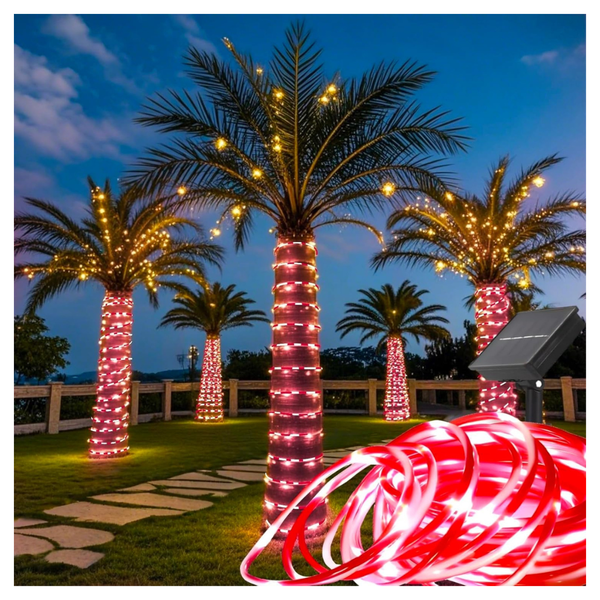 33' LED Solar Waterproof Rope Lights
