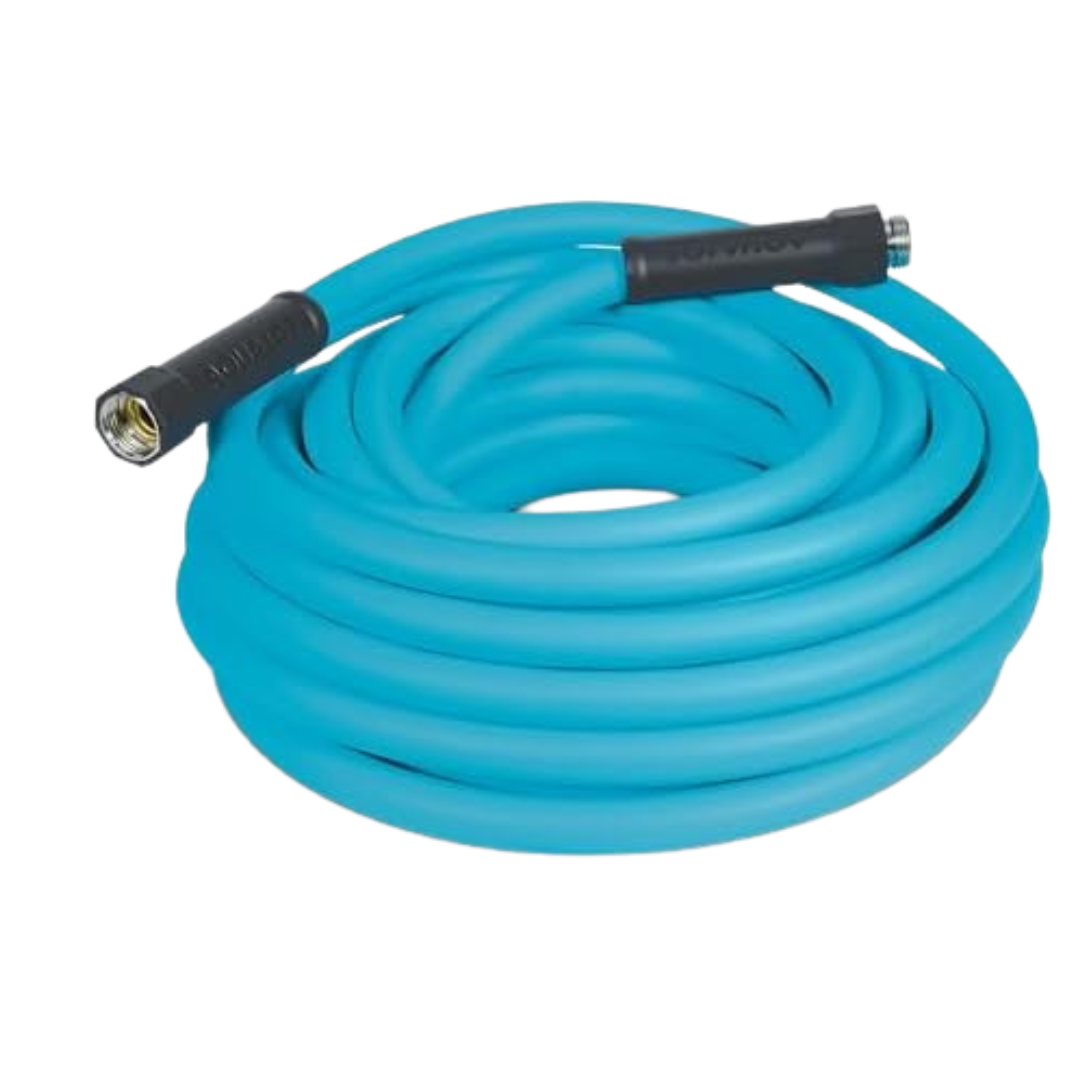 50ft Aqua Joe HybridFLEX Professional-Grade 5/8" Garden Hose