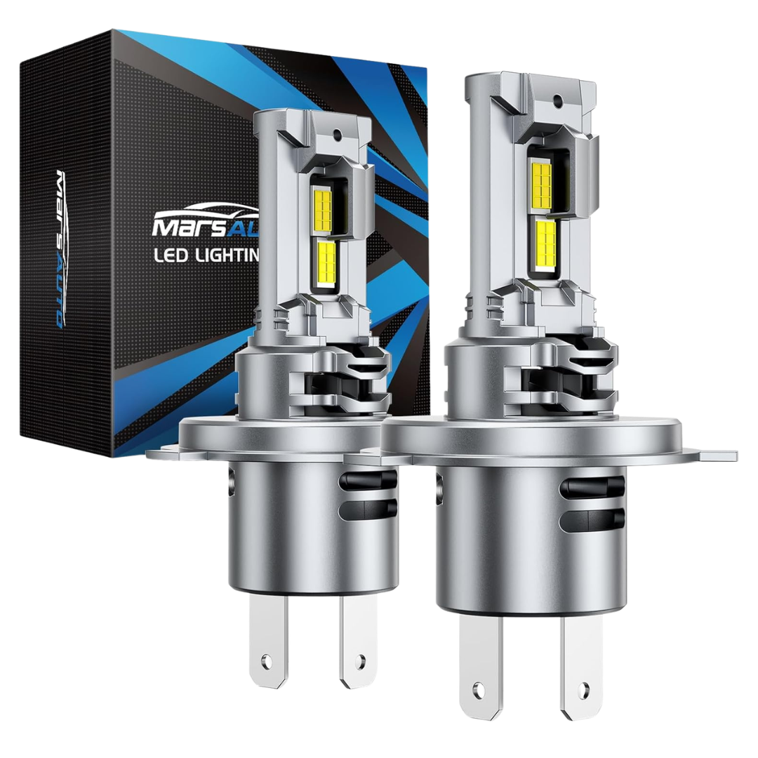 2-Pack Marsauto H4/9003 Super Brighter Fog Bulb With Turbo Fan