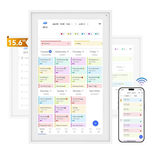 Tabwee 15" Touch Digital Calendar & Chore Chart