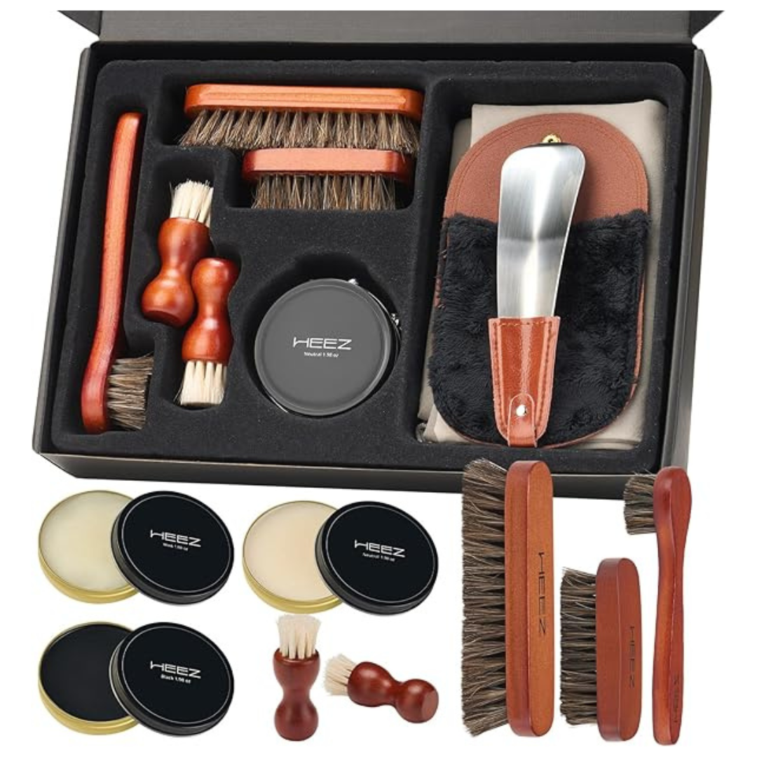 13-Piece HEEZ Shoe Polish & Shine Kit
