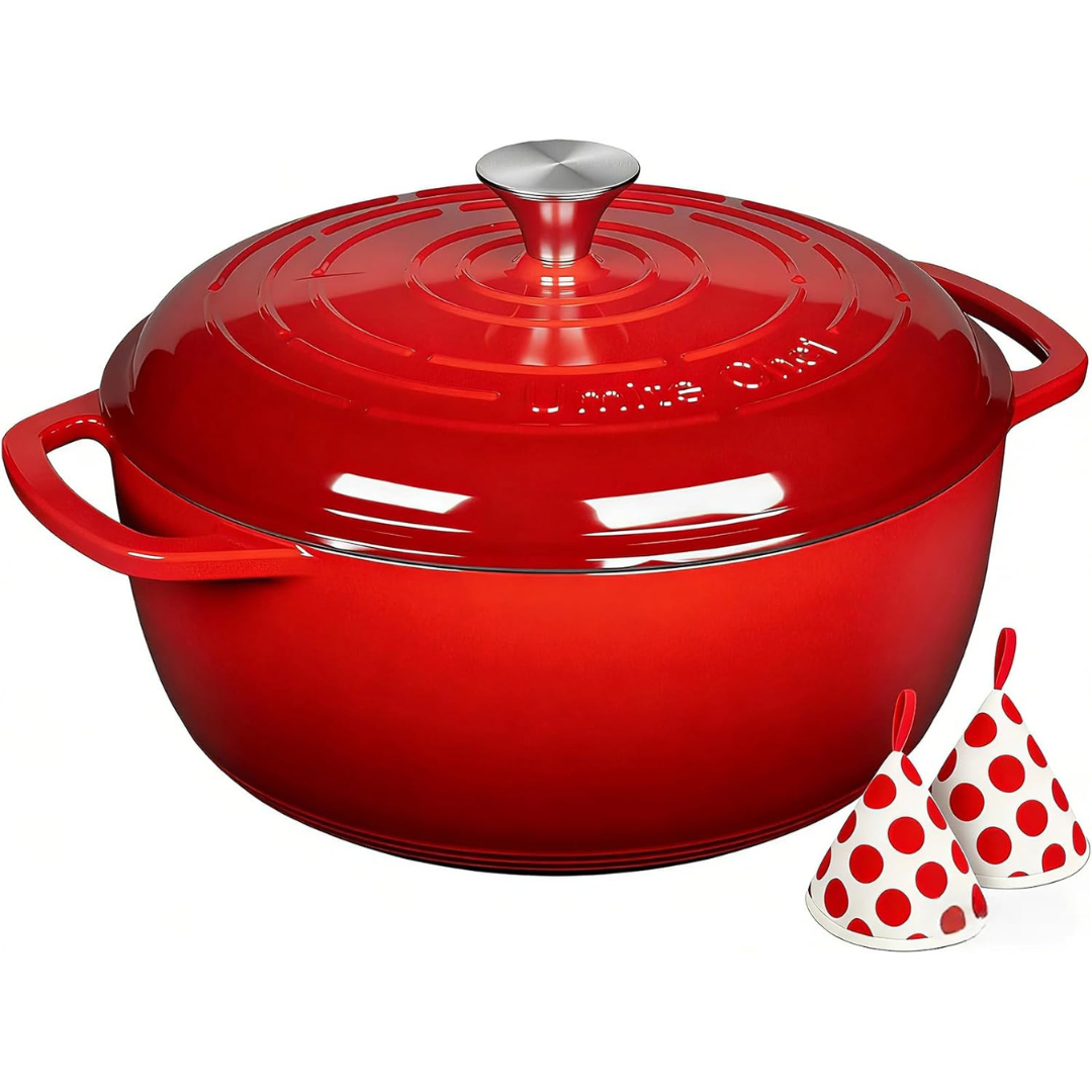 6-Qt Umite Chef Enameled Cast Iron Dutch Oven (Various)