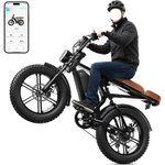 Sisigad 1500W 20" Fat Tire Peak Electric Bike
