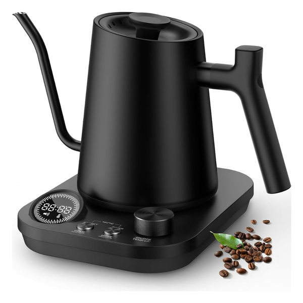 1200W/0.9L Gooseneck Electric Kettle With 1F Precise Temperature Control