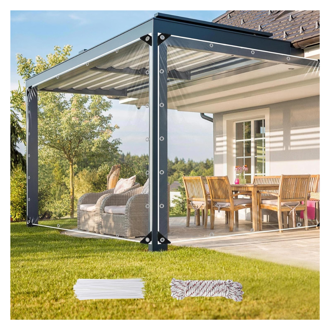 Heavy Duty Windproof Waterproof Clear Tarps