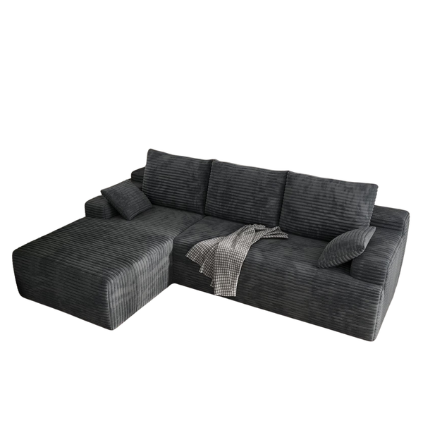 Idealsoul 104" Cloud L-Shape Modern Modular Sectional Sofa