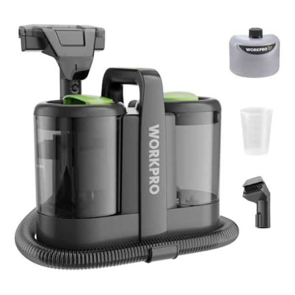 WORKPRO Portable Carpet Spot & 13KPa Upholstery Cleaner