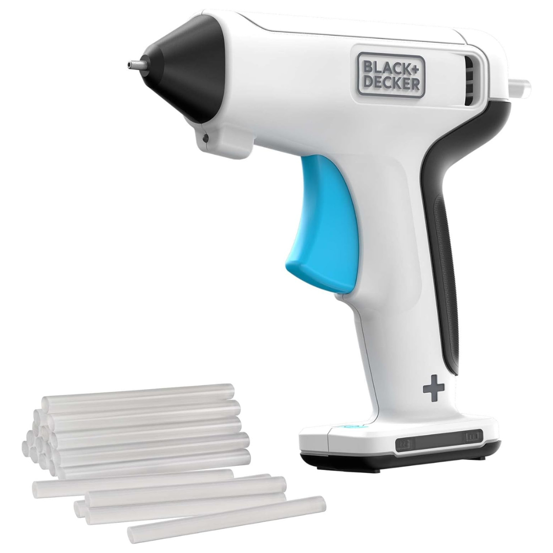 BLACK+DECKER 4V MAX Cordless USB Rechargeable Glue Gun (BCGL115FF)