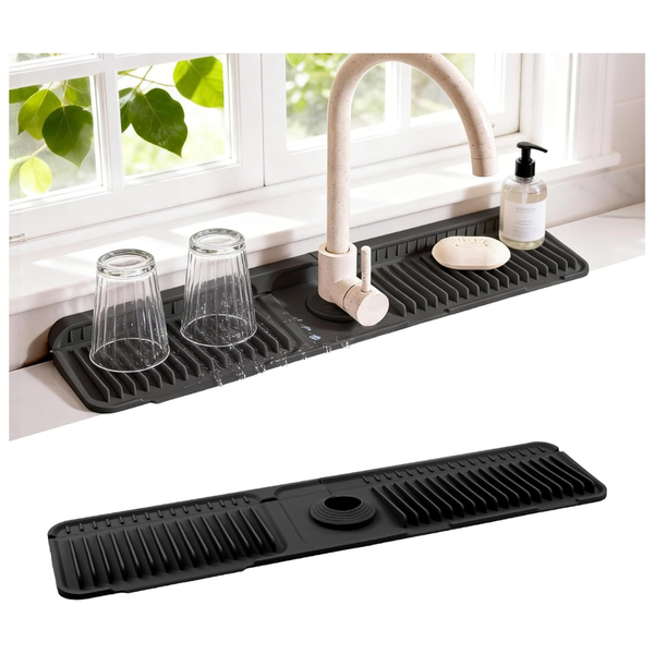 24" x 5.5" Universal Kitchen Bathroom Sink Faucet Mat