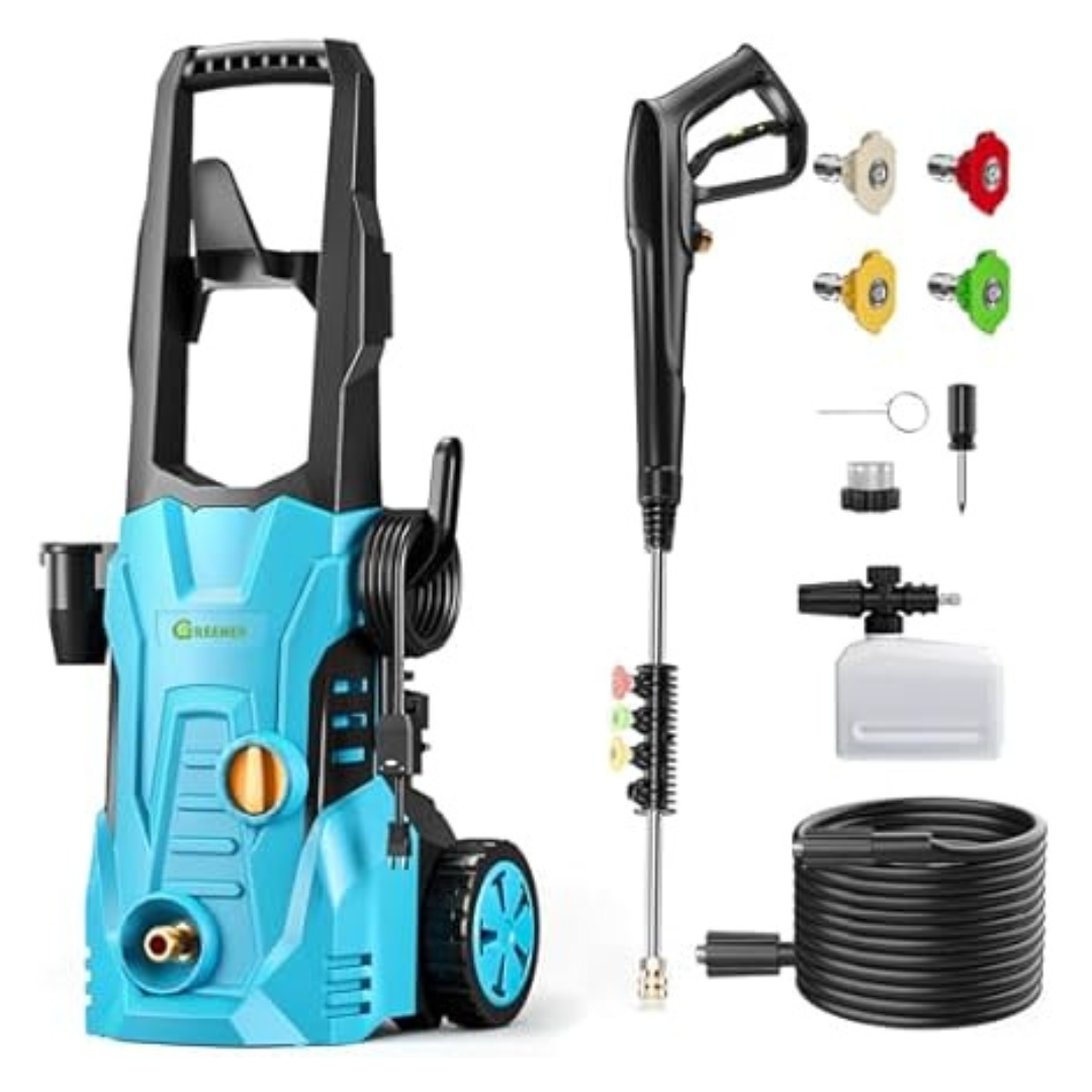 Greener 4800 PSI 23ft Hose Electric Pressure Washer