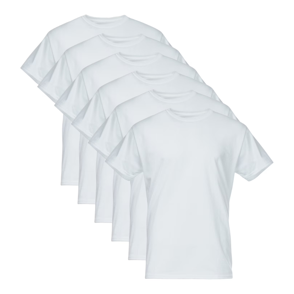 6-Pack Gildan Men's Softstyle Crew Neck Tees