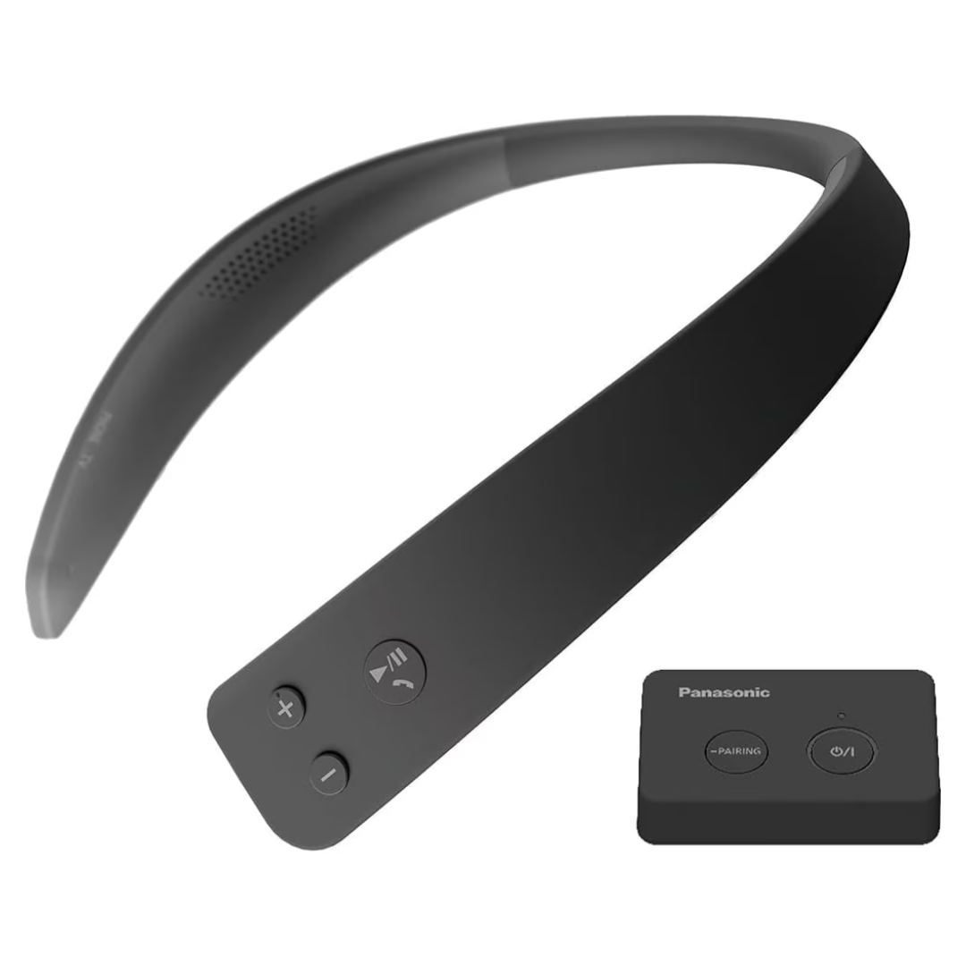 Panasonic WN10 Wireless Wearable TV Neck Speaker W/ Built-in Microphone