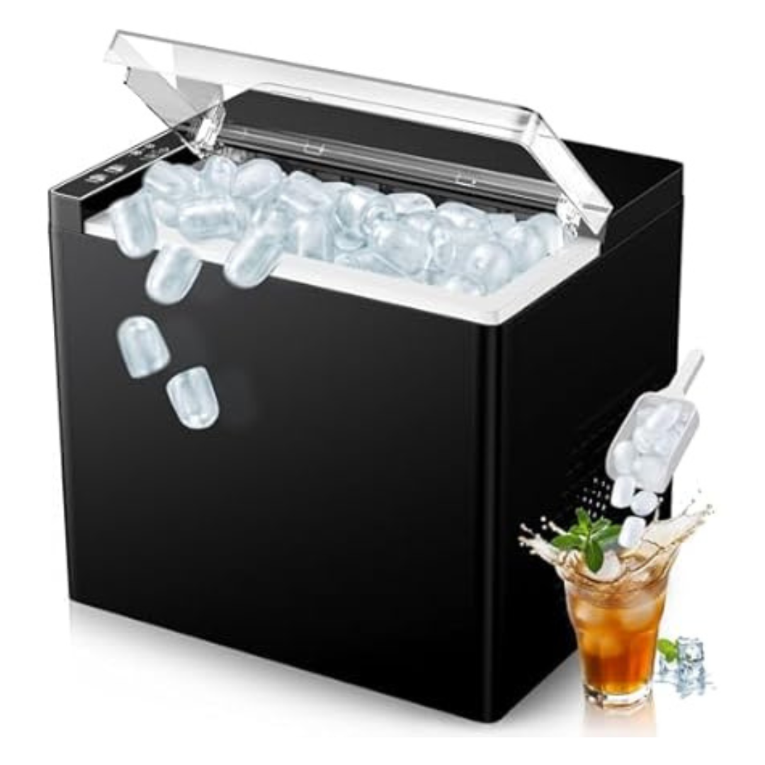 Orflroa Countertop 9 Ice Cubes In 6 Mins Portable Ice Maker