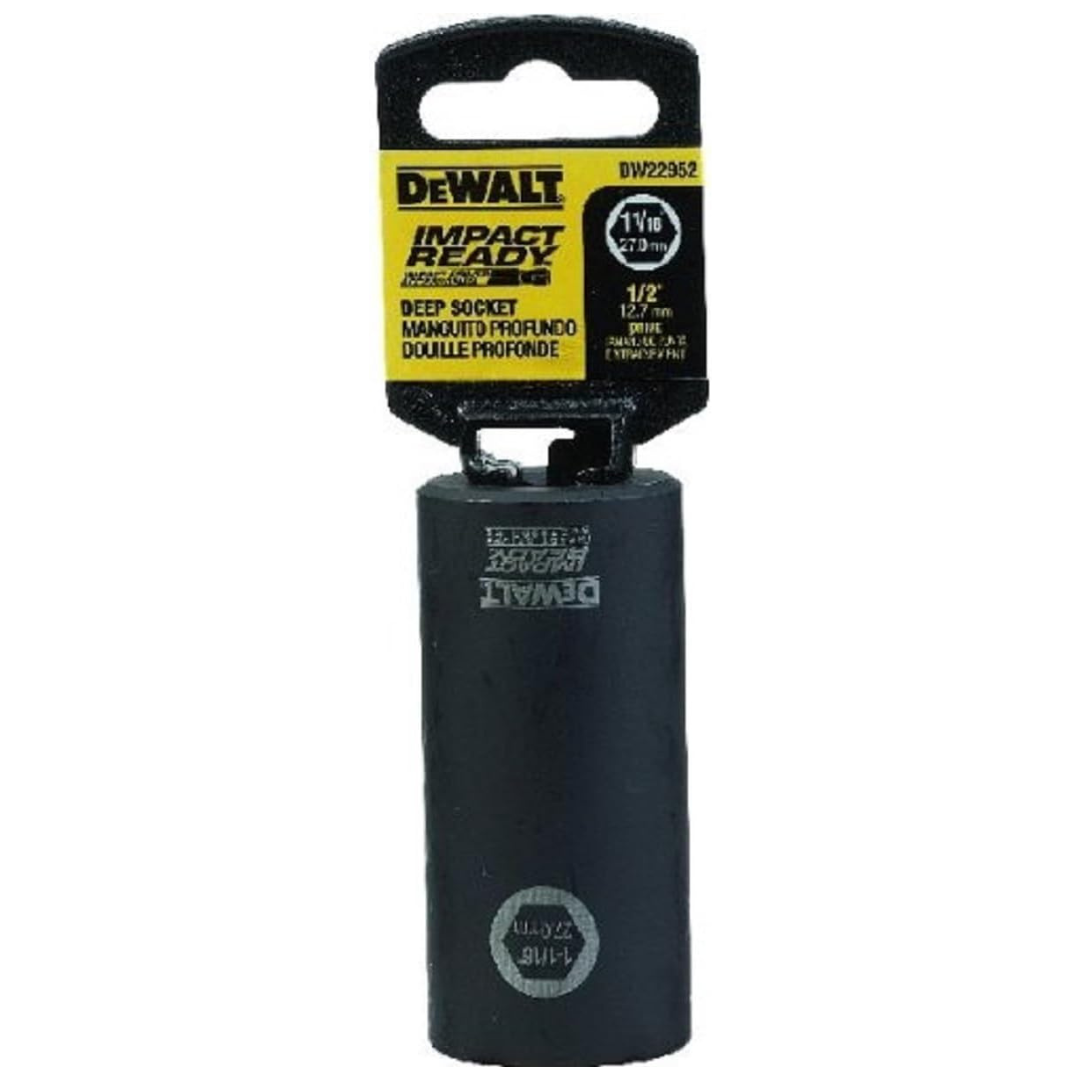 Dewalt DW22952 1-1/16" Impact Ready Deep Socket For 1/2" Drive