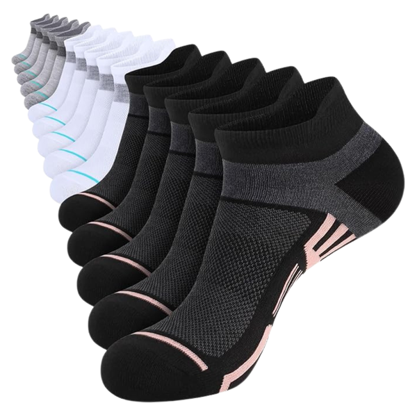15-Pairs Women's Lightweight Breathable Ankle Socks