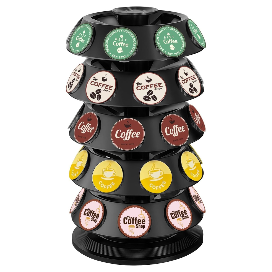 40-Capsule 360º Turntable Spinning K Cup Coffee Pod Organizer