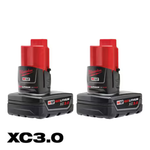 2-Pack Milwaukee M12 12V Battery Pack