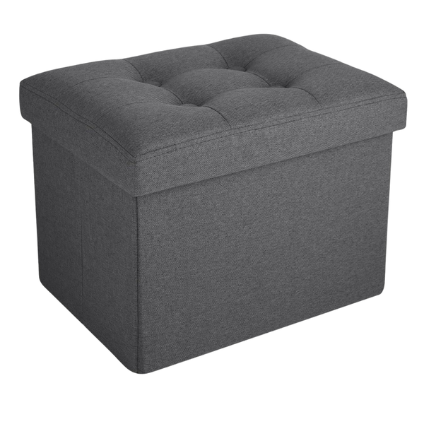16" x 12" Foldable Storage Ottoman Foot Rest Stool (Various Colors)