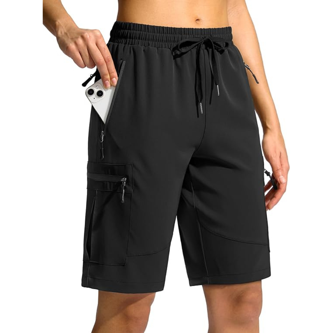 Women's 10'' Quick Dry Hiking Cargo Shorts W/ 5-Pockets (Various)