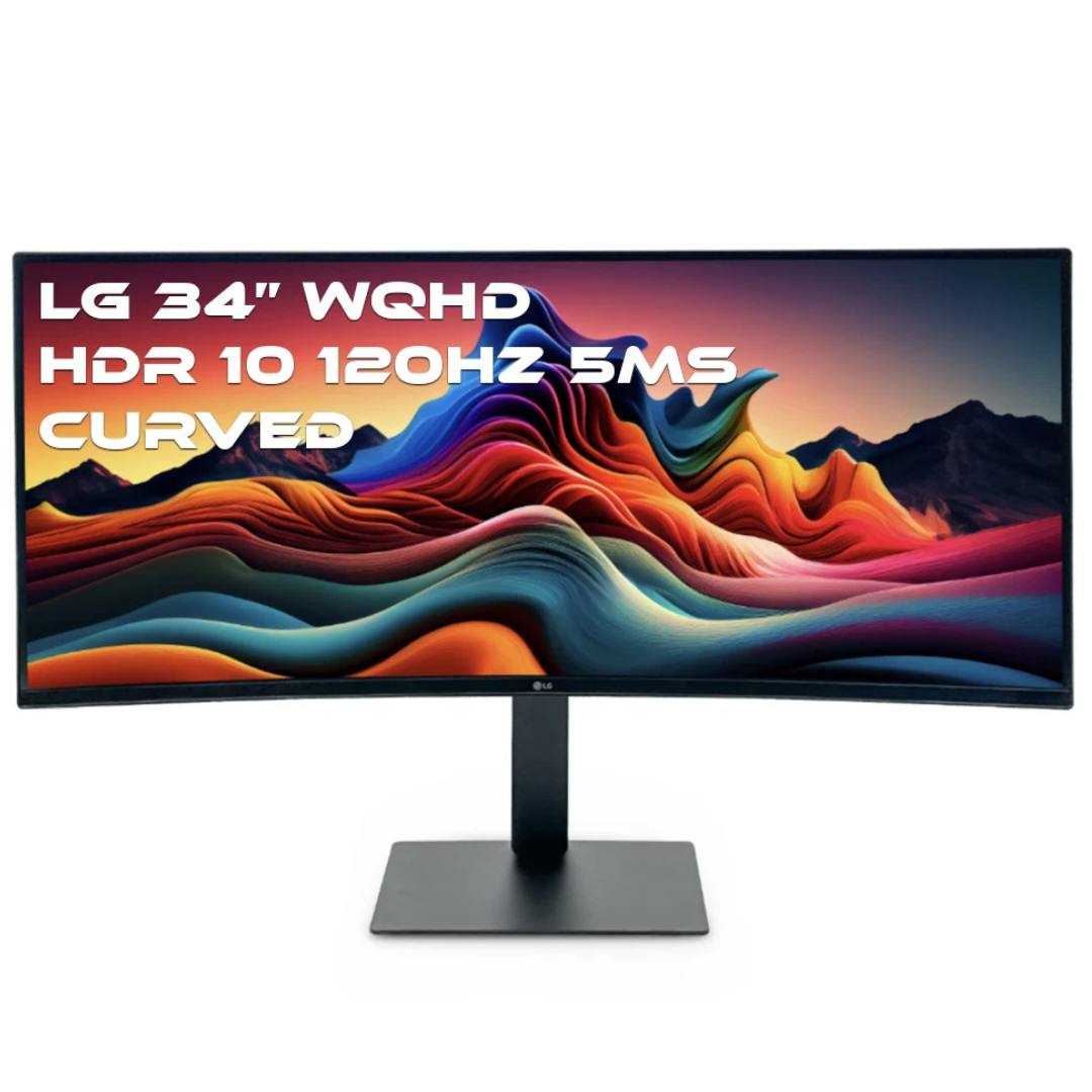 34" LG UltraWide Curved WQHD 120Hz 5ms HDR Monitor [Open Box]