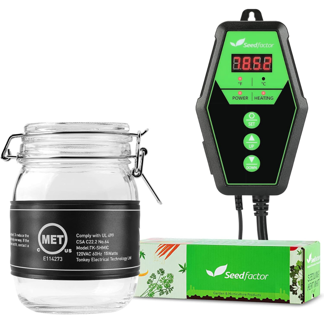 Seedfactor Seedling Heat Mat & Digital Thermostat Set
