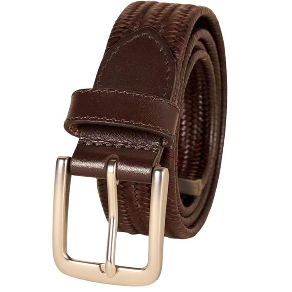 Amazon Essentials Men's Tubular Stretch Weave Belt