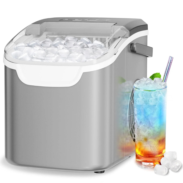 Auseo 26 lbs/24H Countertop Ice Maker Machine